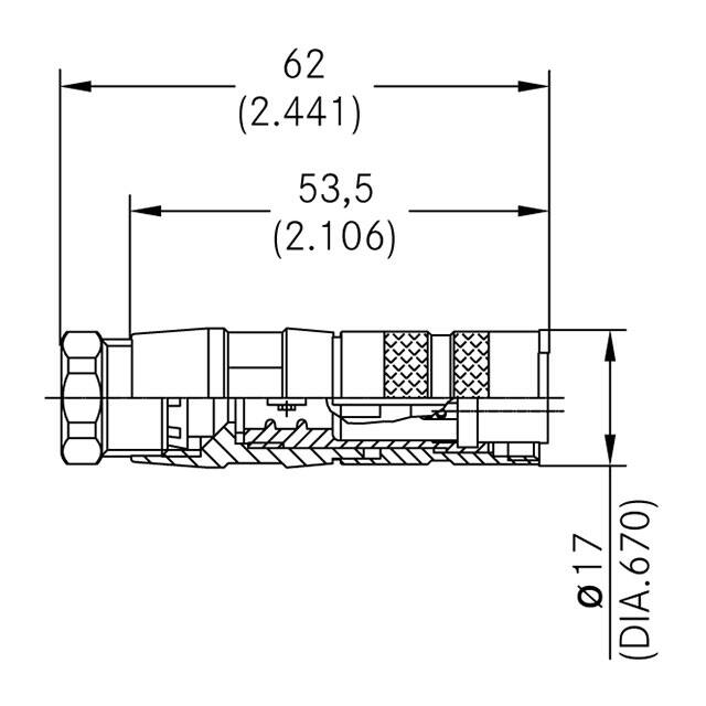 T 3401 028 Amphenol Tuchel Industrial  Assemblages de connecteurs circulaires